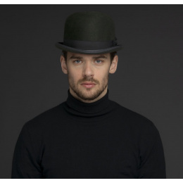 Harker Melon Hat Black Felt - Bailey