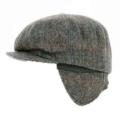 Casquette Cache Oreille Laine Grise - Traclet Reference : 18567 | Chapellerie Traclet