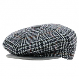 Wool & Cashmere Plaid Newsboy Cap - Traclet
