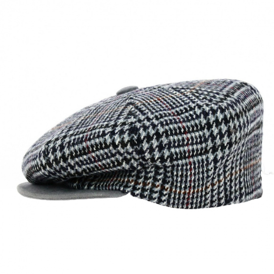 Wool & Cashmere Plaid Newsboy Cap - Traclet