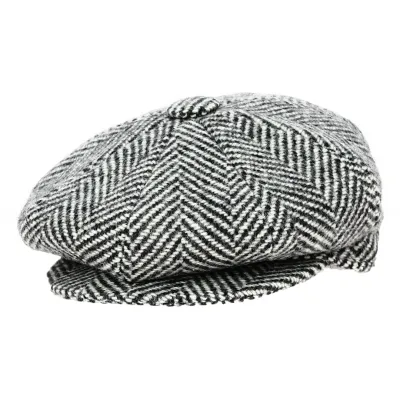Gray & Black Irish Cap - Fléchet Reference: 18570 | Traclet Hat Shop