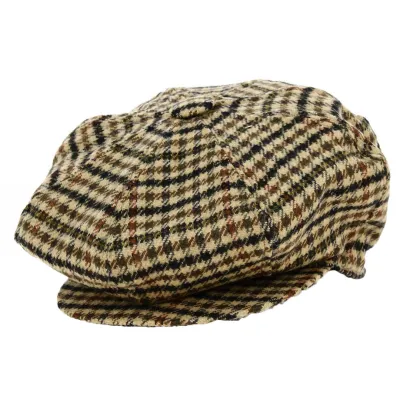 Plaid Wool Irish Cap - Traclet Reference: 18571 | Traclet Hat Shop