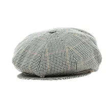 Grey Houndstooth Irish Cap - Traclet Reference: 18576 | Traclet Hat Shop