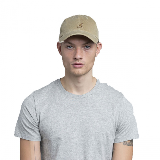 Casquette Strapback Cord Coton Beige - Kangol