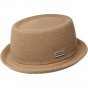 Porkpie Hat Wool Mowbray Camel- Kangol