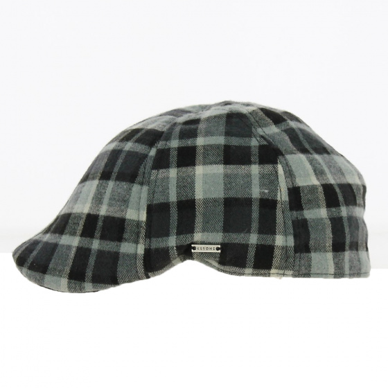 Black Checkered Duck Bill Riley Cap - Keyone