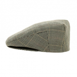 Beige Check Flat Cap - Traclet
