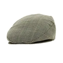 Beige Plaid Flat Cap - Traclet Reference: 18597 | Traclet Hat Shop