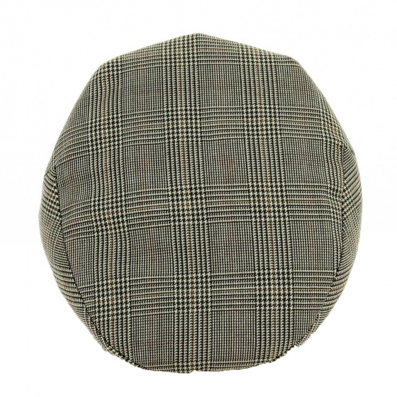 Beige Plaid Flat Cap - Traclet