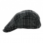 Black Checkered Duck Bill Pamplona Cap - Keyone