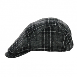 Pamplona Checkered Duckbill Cap Black - Keyone