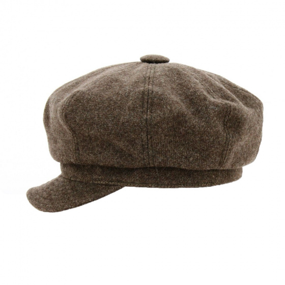 Hazelnut Vincennes Newsboy Cap - Traclet Hazelnut Vincennes Newsboy Cap - Traclet