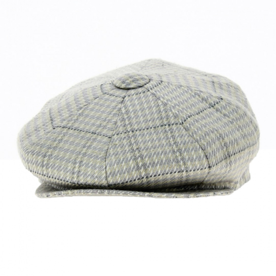 8-sided Blue Wool Cap - Traclet