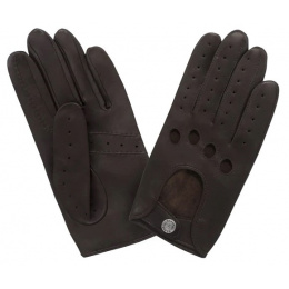 Brown Lamb Leather Driving Gloves - Glove story