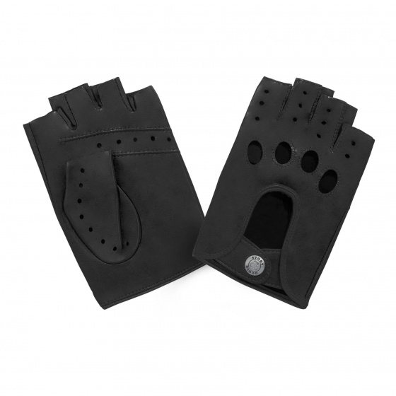 Unlined Brown Leather Driving Mittens - Glove Story