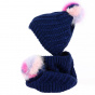 Twisted Alpaca Neck Warmer with Pompom - Traclet