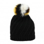 Twisted Alpaca Neck Warmer with Pompom - Traclet