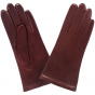 Galia Women's Gloves Leather Lined Silk Lia De Vin - Glove Story