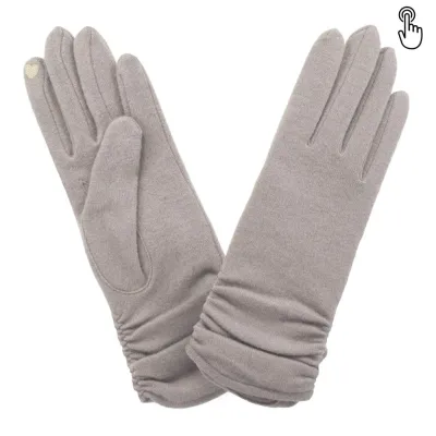 Women's Nina Tactile Taupe Gloves - Glove Story  Reference: 18650 | Chapellerie Traclet