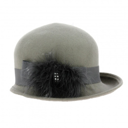 Olga Wool Felt Cloche Hat - Traclet