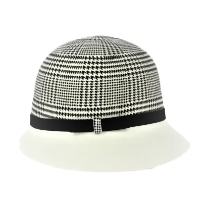 Chapeau cloche Feutre Laine Pied de poule et blanc - Traclet Reference : 17047 | Chapellerie Traclet