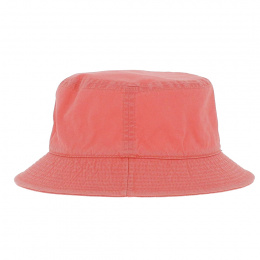 Half Coral Cotton Bucket Hat - Crambes