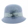 Chapeau Cloche Maithe Feutre Laine Bleu royal - Traclet Reference : 18664 | Chapellerie Traclet