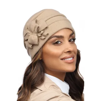 Toque Femme Akuna Laine Beige - Traclet Reference : 18668| Chapellerie Traclet
