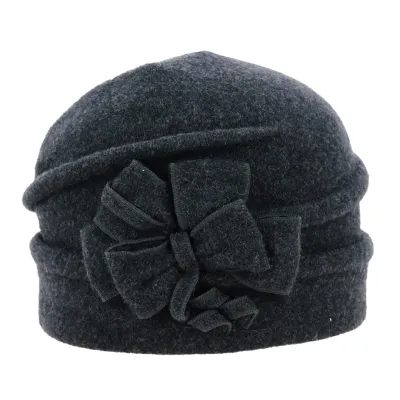 Toque Femme Akuna Laine Gris chiné - Traclet