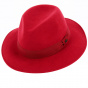 Hat Made in France Traveler Max wool felt Red - Traclet