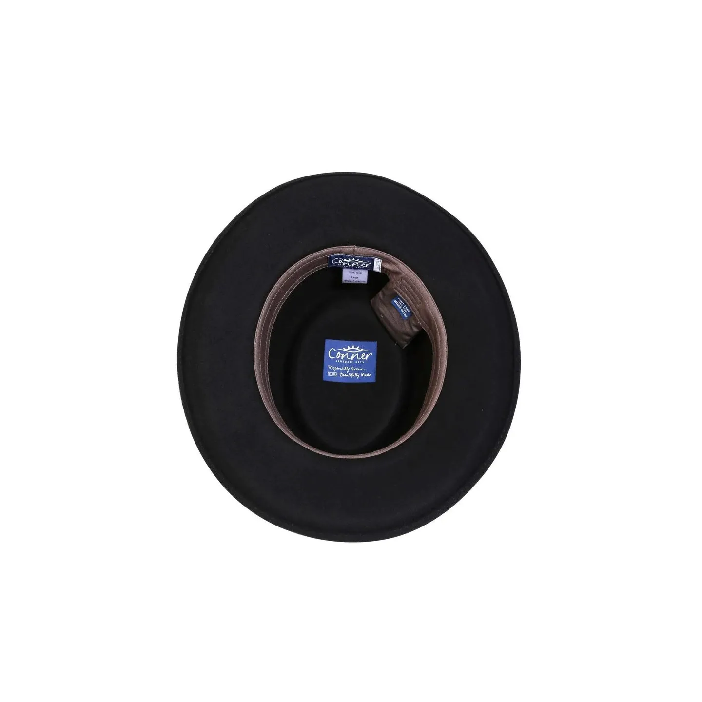 Chapeau gambler - Feutre laine noir Reference : 2092 | Chapellerie Traclet