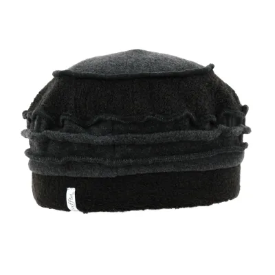Toque Edline Noir & anthracite - Traclet Reference : 18686 | Chapellerie Traclet