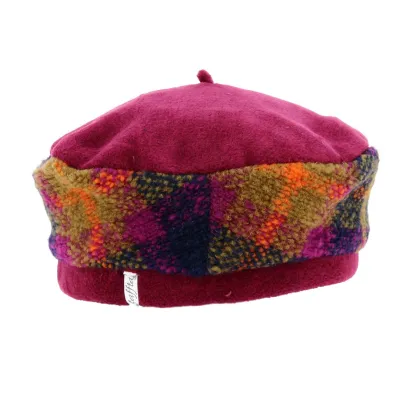 Béret Femme Emmie Betterave Violet - Traclet Reference : 18701 | Chapellerie Traclet
