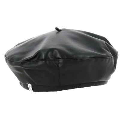 Black Polyester Cappuccino Beret - Traclet Reference: 18702 | Traclet Hat Shop