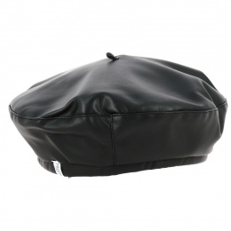 Black Polyester Cappucino Beret - Traclet