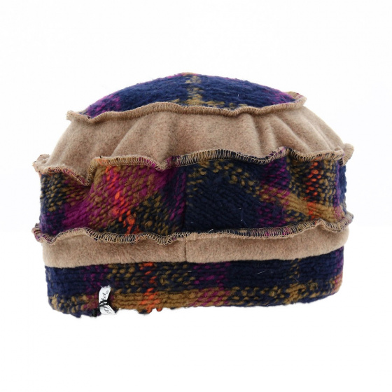 Edline Camel & Purple Beanie - Traclet