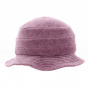 Elza Lilac Fleece Bucket Hat with Ear Flaps - Traclet