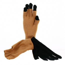 Gloves - Mittens Acrylic Camel - Traclet