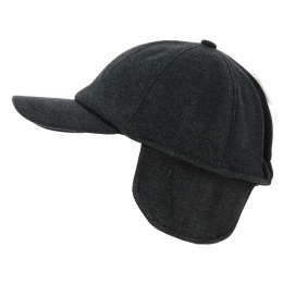 Gray Wool Earmuffs Baseball Cap - Traclet
