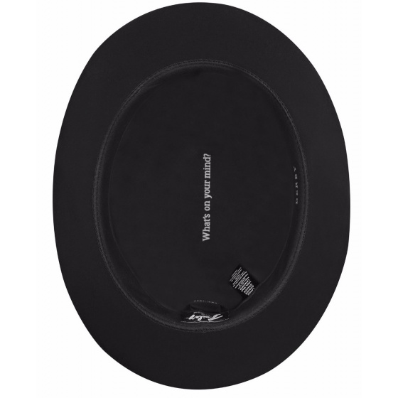 Black Felt Derby Bowler Hat - Bailey