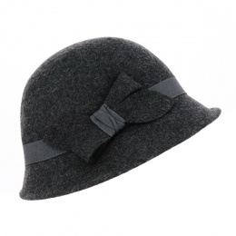 Mélodie Cloche Hat Gray - Traclet
