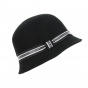 Black Line Cloche Hat - Traclet