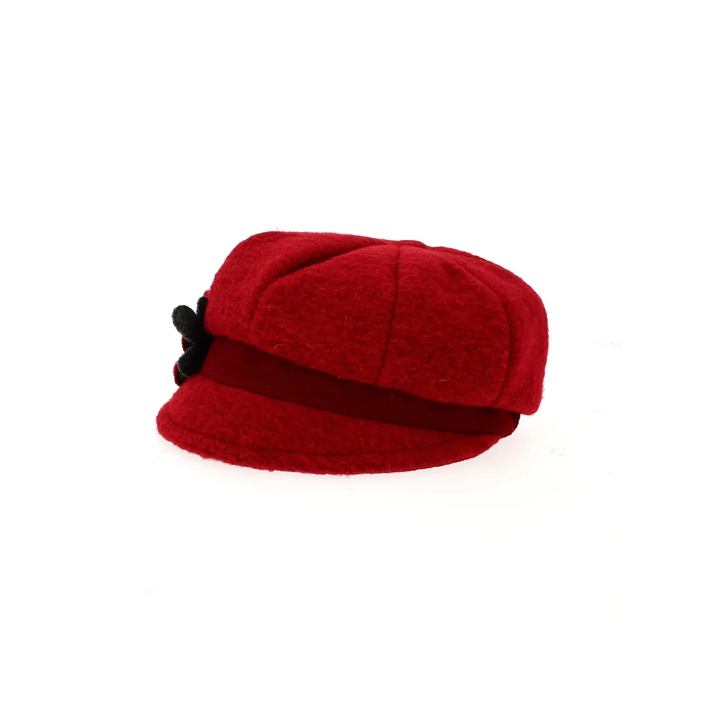 Casquette Gavroche Le Lana laine rouge - Traclet