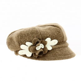 Le Lana Wool Newsboy Cap Beige - Traclet