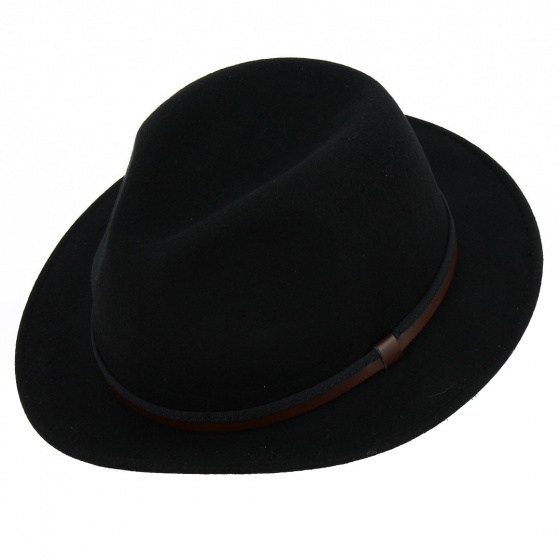 Traveller Siene Waterproof Felt Hat Black - Traclet