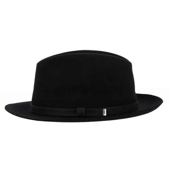 Chapeau Tolosa Feutre Lapin Noir - Traclet