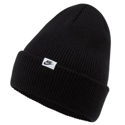 Black Nike Essential Unisex Acrylic Beanie Reference: 18775| Traclet Hat Shop