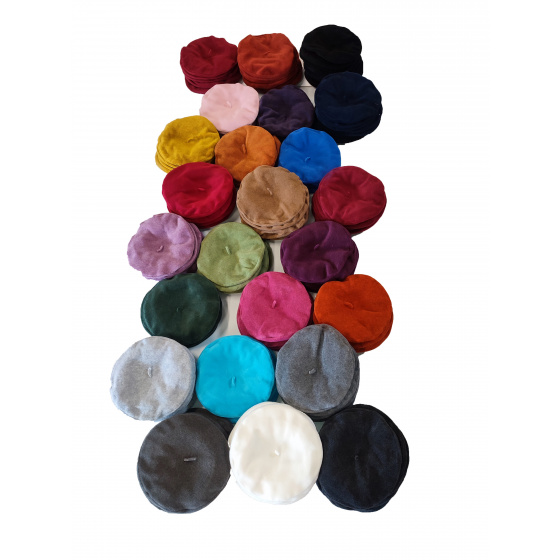 Navy Odile Fleece Beret - Traclet