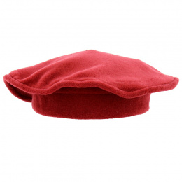 Odile Redcurrant Fleece Beret - Traclet