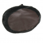 Polar beret & Faux leather Nadine Anthracite - Traclet